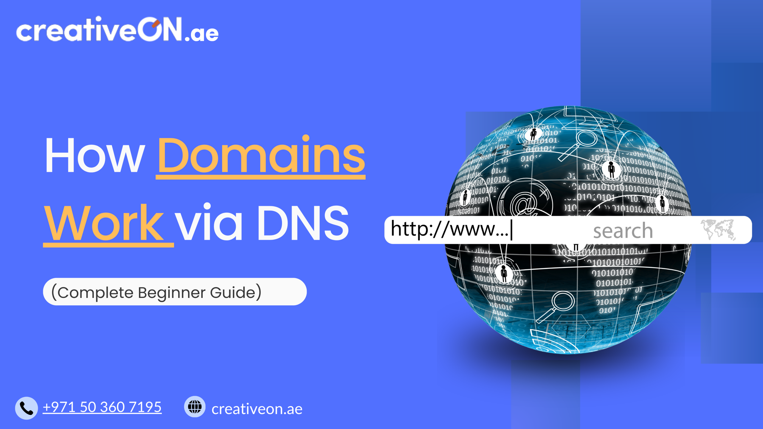 How Domains Work via DNS (Beginner Guide UAE)