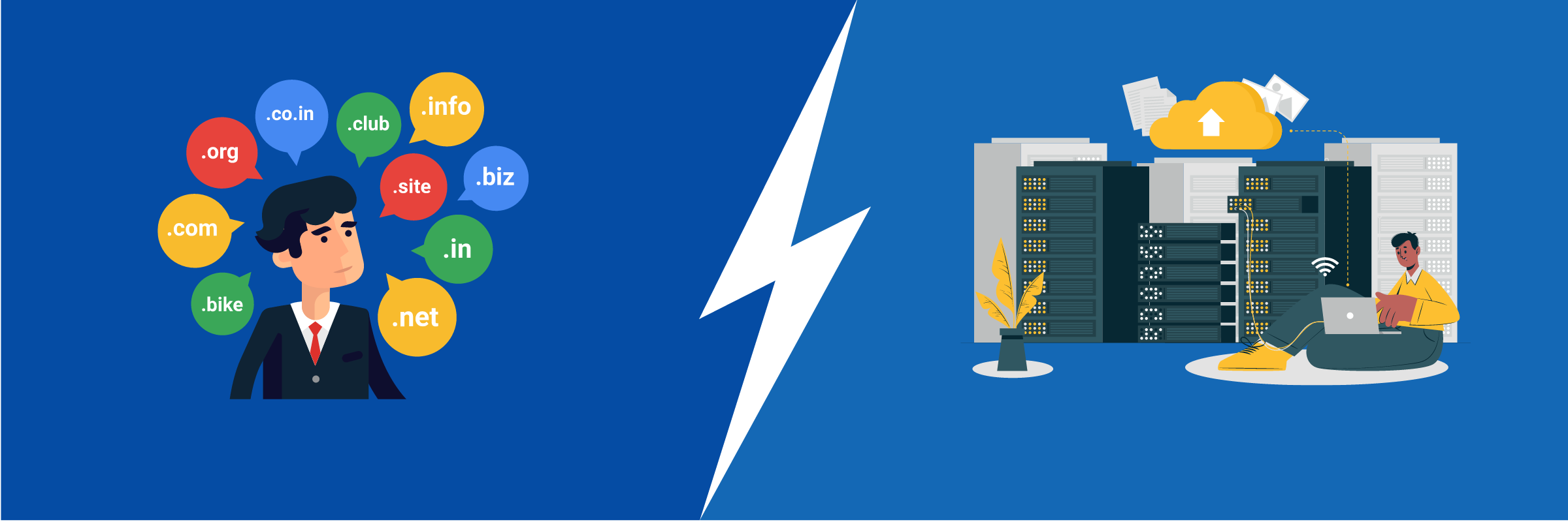 domain vs hosting in uae by creativeon.ae