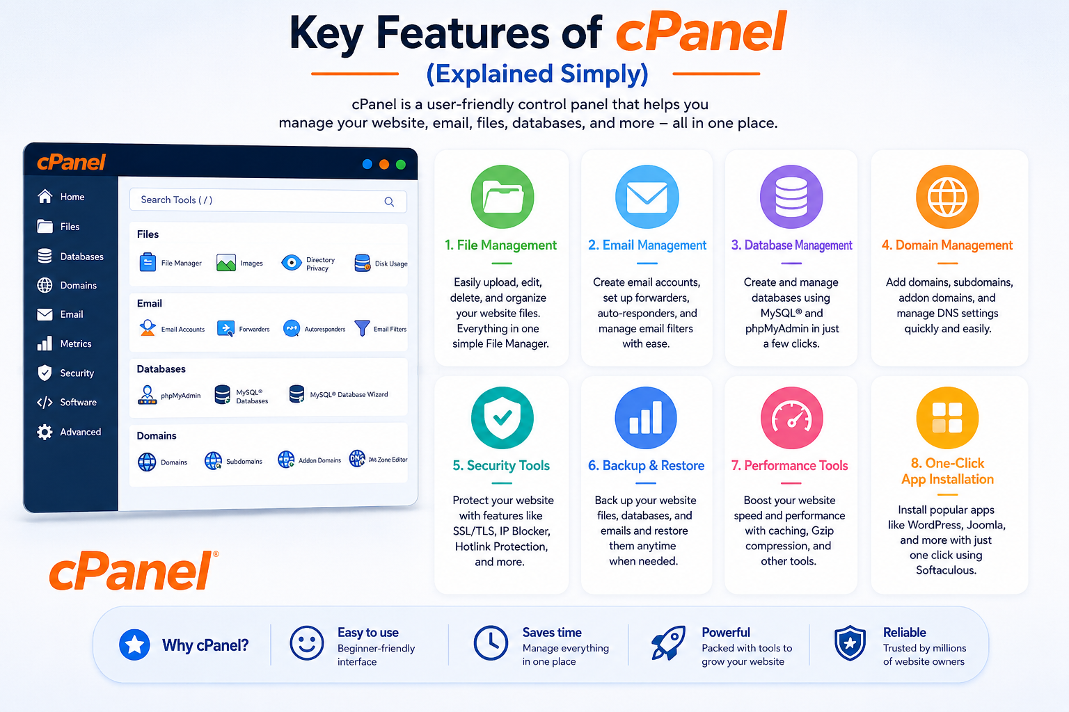 Key Features of cPanel (Explained Simply)