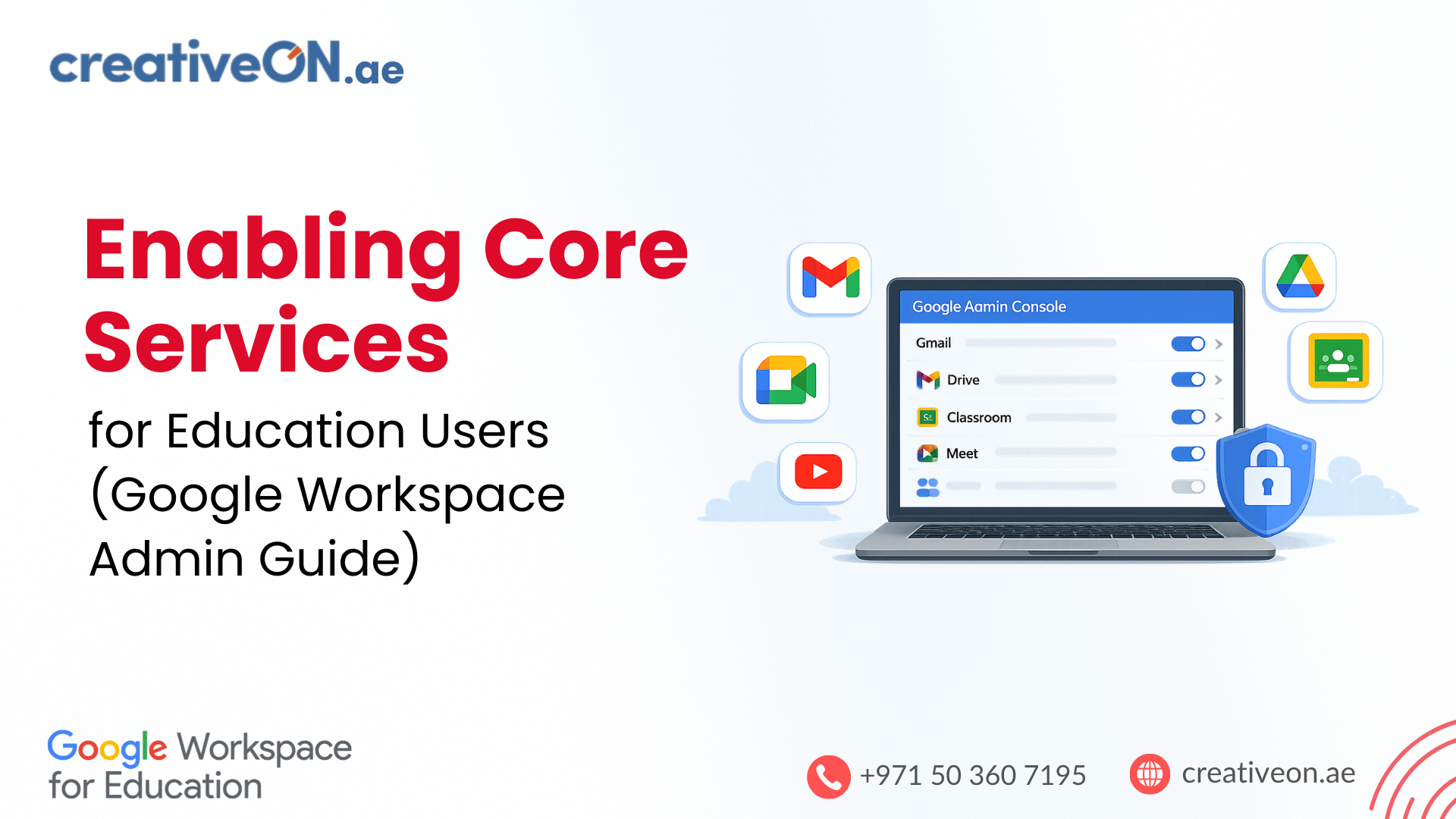 Enable Core Services for Education Users (Admin Guide)