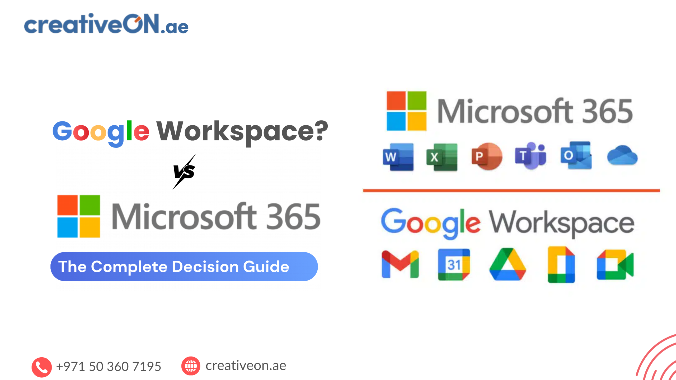 Google Workspace vs Microsoft 365: UAE Decision Guide