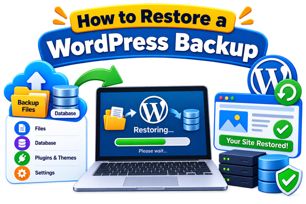 restore a wordpress backup
