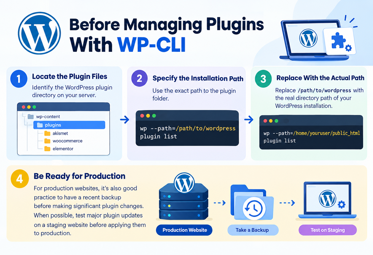 Before Managing Plugins With WP-CLI