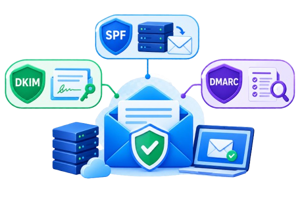 SPF, DKIM, and DMARC