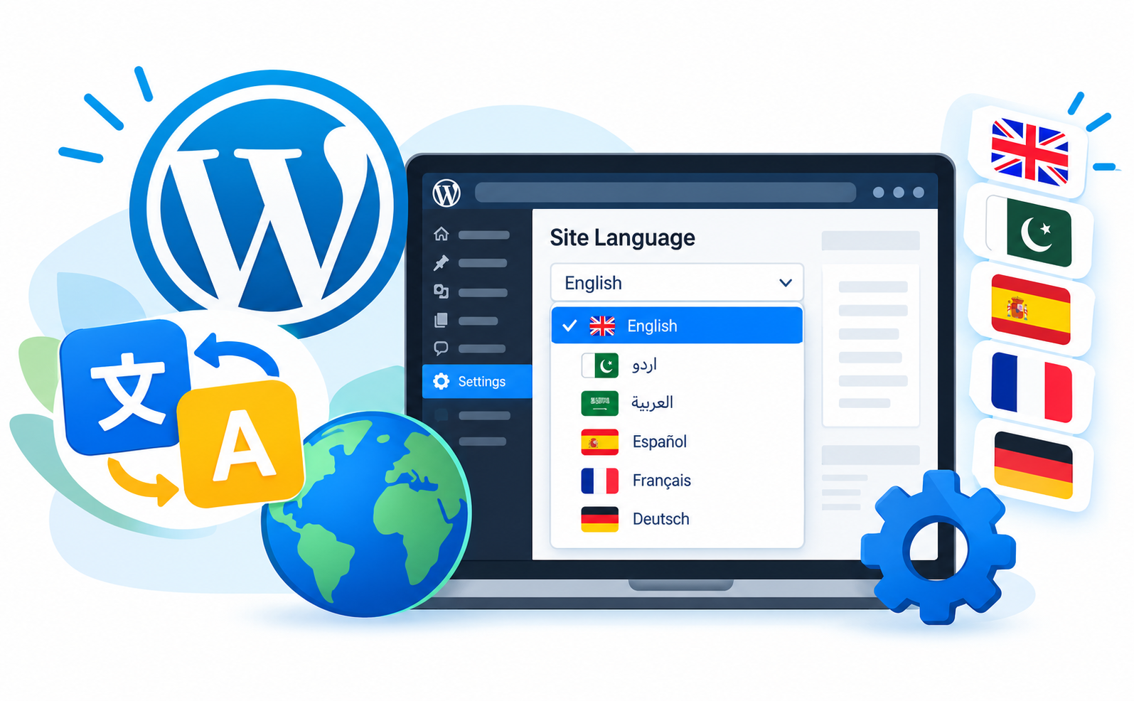 How to Change the WordPress Site Language