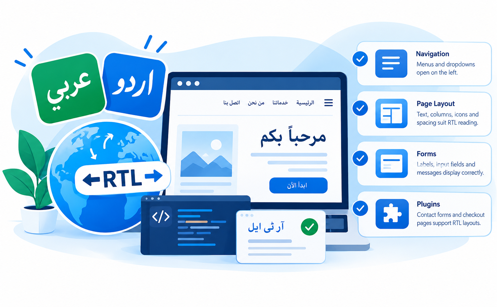 Special Considerations for Arabic and Urdu Websites