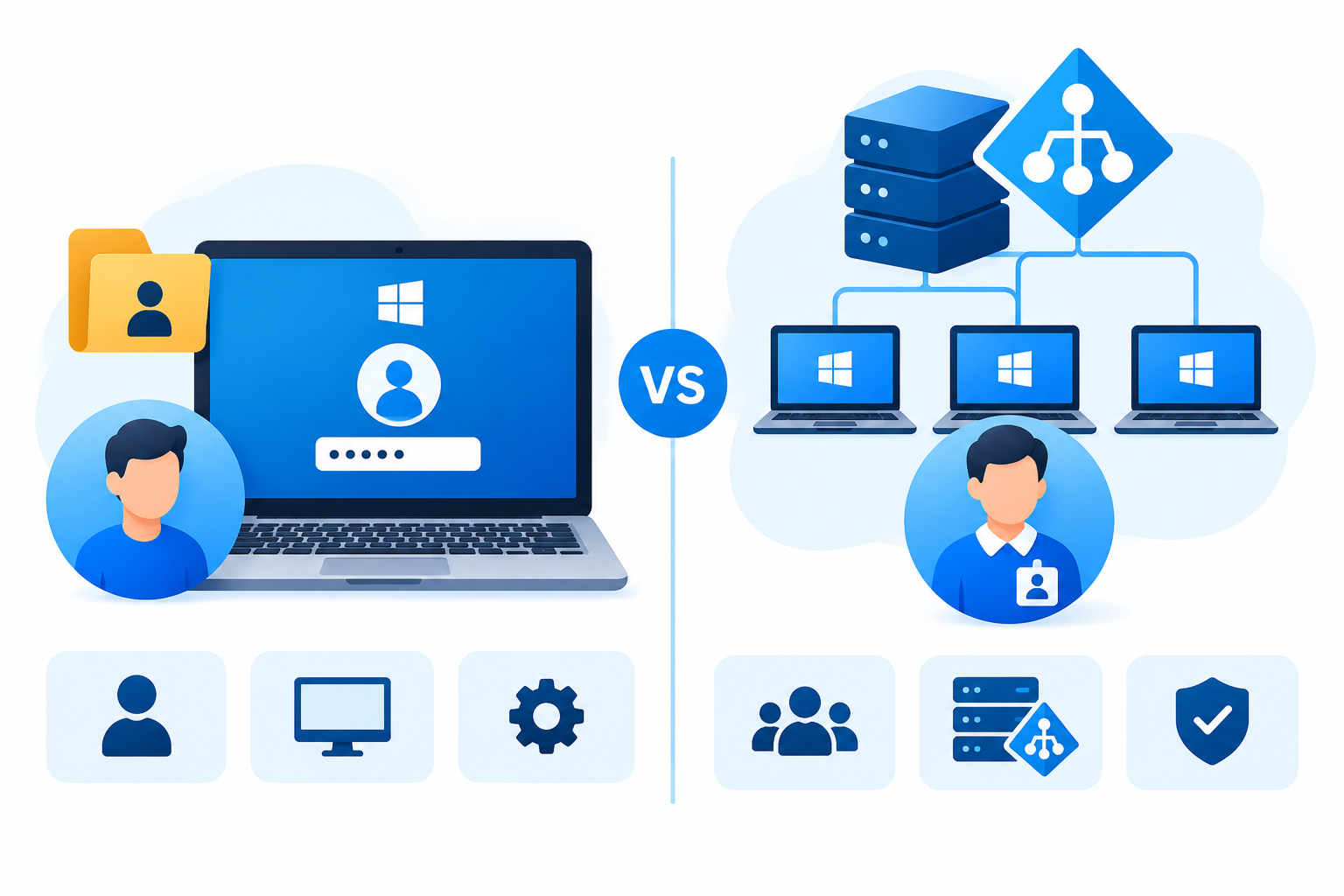 Local User vs Domain User
