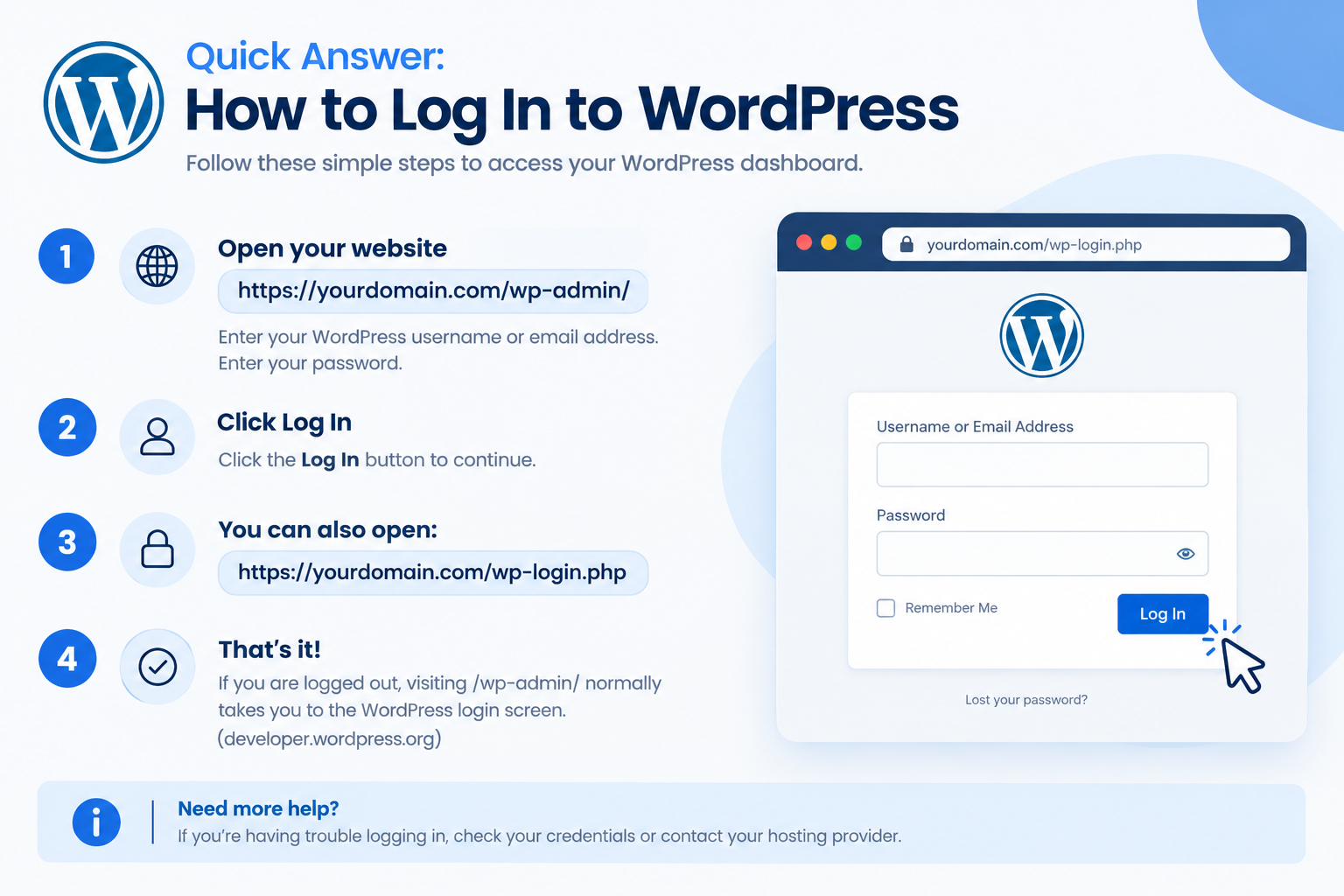 Quick Answer: How to Log In to WordPress