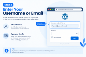 Step 2: Enter Your Username or Email