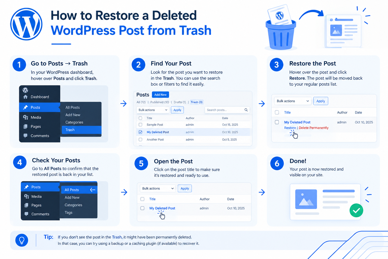 How to Restore a WordPress Post