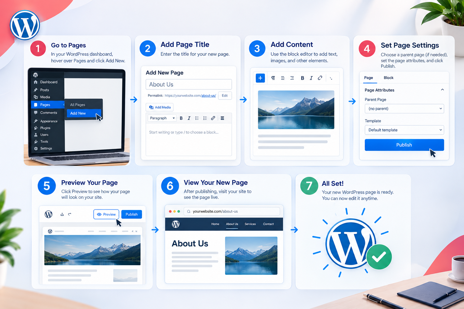 How to Create a WordPress Page Step by Step